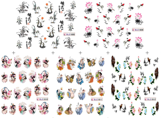 Water Nail Sticker Nail Decal