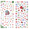 LY251-252 Thin 3D Flowers Nail Art Sticker