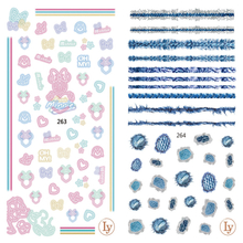 LY263-264 Thin 3D Nail Sticker