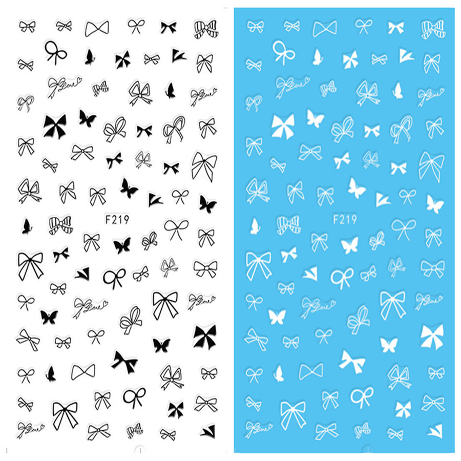 F219 DIY Design 3D Self Adhesive Bow-knot Nail Art Sticker