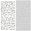 F210 DIY Design 3D Self Adhesive Words Nail Art Sticker