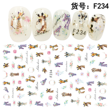 F235 DIY Design 3D Self Adhesive Cartoon Nail Art Sticker
