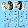 F253 DIY Design 3D Self Adhesive Halloween Nail Art Sticker