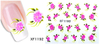 XF1187-1192 Flower Water Nail Sticker