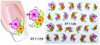XF1127-1132 Flower Water Nail Sticker