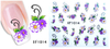 XF1013-1018 Flower Water Nail Sticker