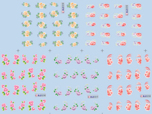 Flower Water Nail Sticker