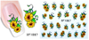 XF1085-1090 Flower Water Nail Sticker