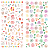 LY027-028 Thin 3D Angle And Flower Nail Sticker