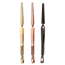New Arrival Double-use Nail Pincher Nail Cuticle Pusher 