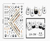 CA-194 3D Jesus Nail Sticker