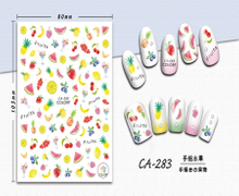 CA-283 3D Hand Painted Fruit Nail Sticker