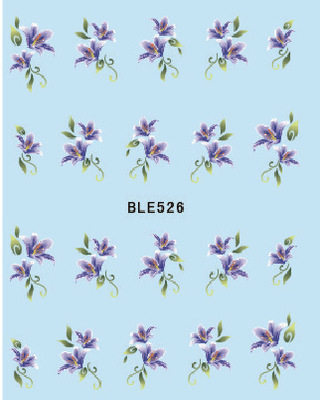 Flower Water Nail Sticker