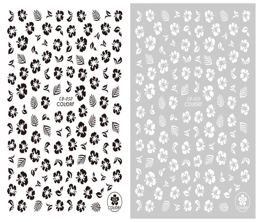 CB-050 3D Flowers Nail Art Sticker