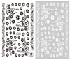 CB-053 3D Elegant Lace Flowers Nail Art Sticker