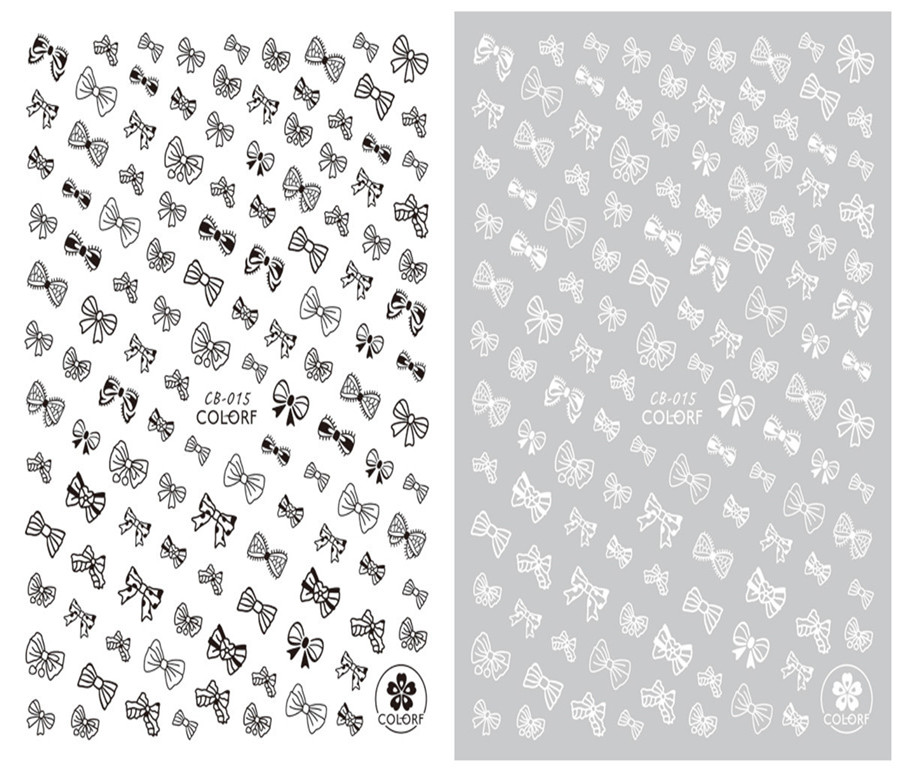 CB-015 3D Bow-knot Nail Art Sticker