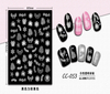 CC-053 3D White Transparent Christmas Nail Sticker
