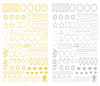 CB-028 3D Different Pattern Nail Art Sticker