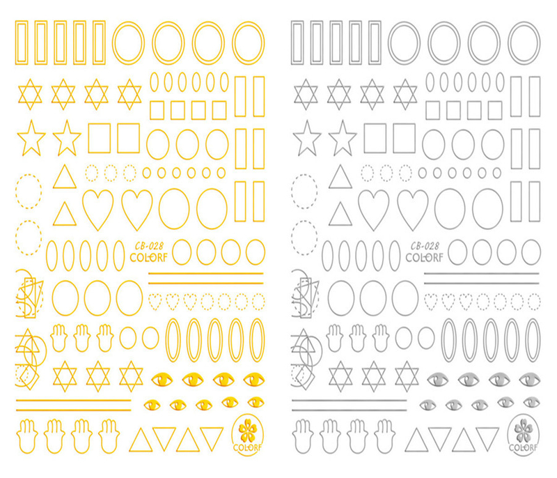 CB-028 3D Different Pattern Nail Art Sticker