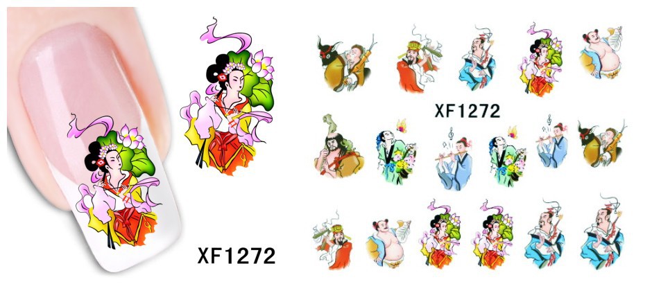 XF1271-1276 Water Nail Sticker