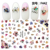 F442 DIY Design 3D Self Adhesive Flower Nail Art Sticker