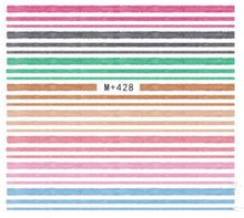 M+426-433 Stripe Water Nail Sticker 