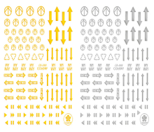 CB-088 3D Arrow Nail Art Sticker