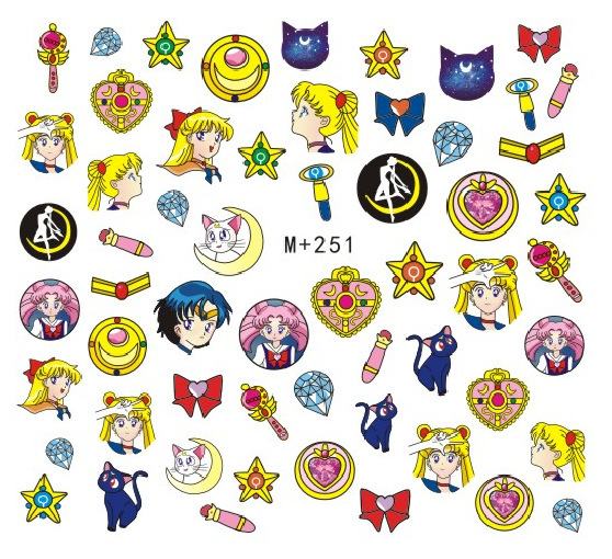 M+250-263 Water Nail Sticker 