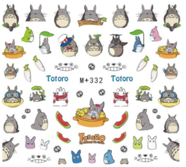M+330-337 Cartoon Water Nail Sticker 