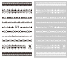 CB-062 3D Strip Lace Self Adhesive Nail Art Sticker