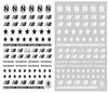 CB-116 3D New Balance Brand Nail Art Sticker