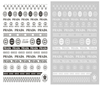 CB-117 3D Mixed Brand Nail Art Sticker
