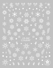 CB-068 3D Snowflake Christmas Nail Sticker