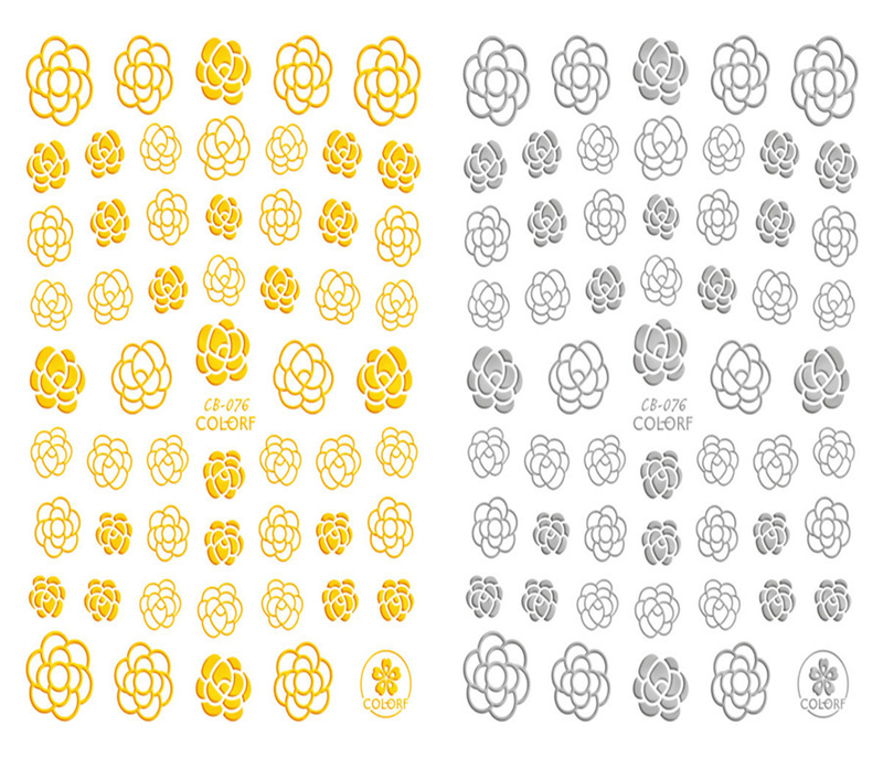 CB-076 3D Flower Nail Art Sticker
