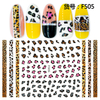 F505 DIY Design 3D Self Adhesive Leopard Print Nail Art Sticker