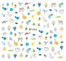 M+463-471 Cute Cartoon Water Nail Sticker 