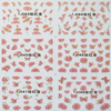 TJ037-048 3D Rose Gold Butterfly Nail Art Sticker 