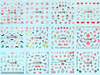 TJ241-252 3D Silver New Year Nail Art Sticker 