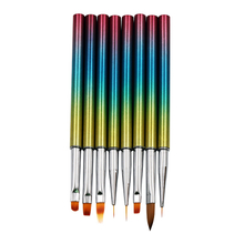 Colorful Drawing Pen Nail Brush Set
