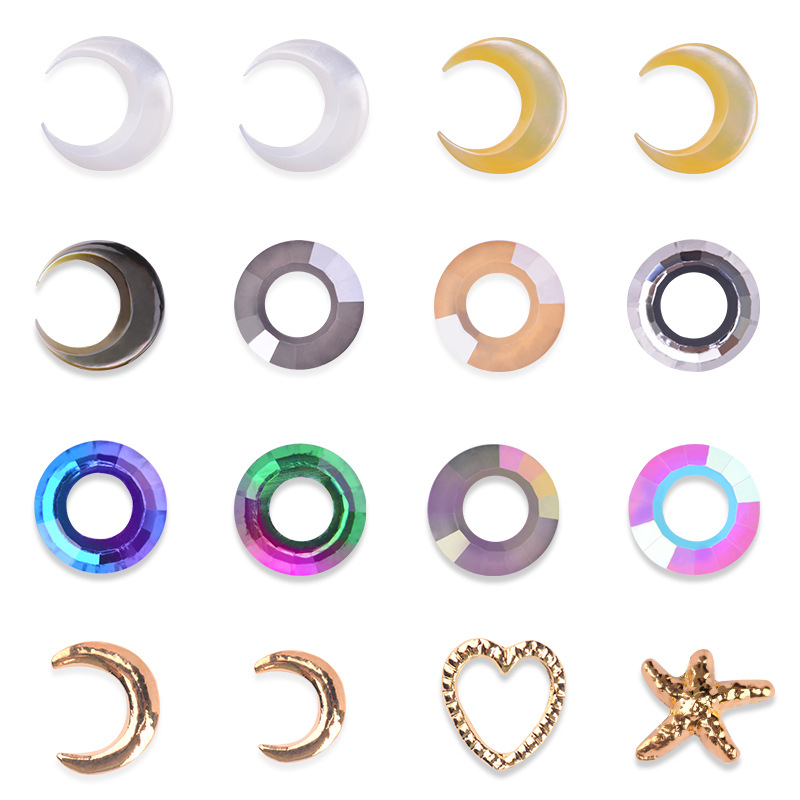 Colorful DIY Alloy Decoration Phototherapy Nail Rhinestone