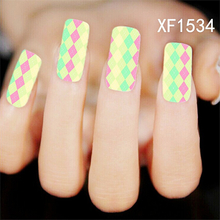 XF1534-1539 Lattice Water Nail Sticker