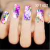 XF1402-1407 Watercolor Flower Water Nail Sticker