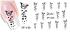XF1426-1431 Butterfly Flower Water Nail Sticker