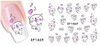 XF1468-1473 Cartoon And Animal Water Nail Sticker