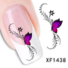 XF1438-1443 Flower And Animal Water Nail Sticker