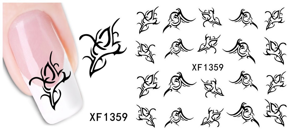 XF1355-1360 Water Nail Sticker