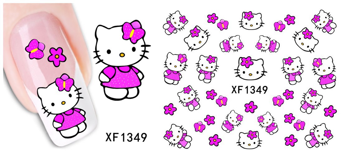XF1349-1354 Water Nail Sticker