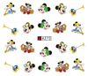 A367-372 Mickey Minnie Water Nail Sticker