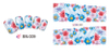 BN007-012 Flower Water Nail Sticker