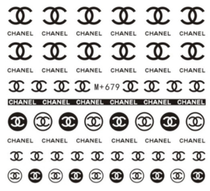 M+675-682 Chanel Gucci LV Water Nail Sticker 